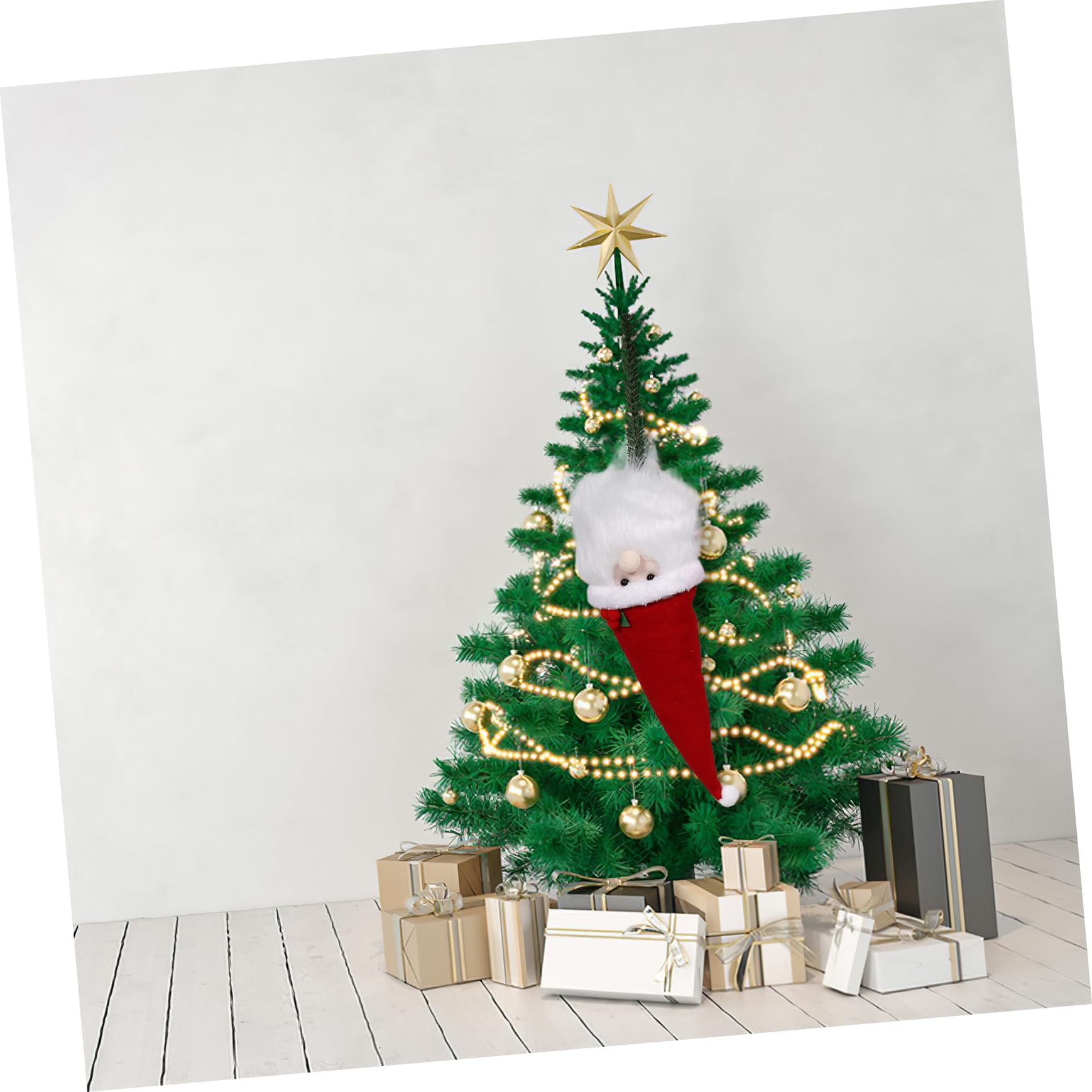Muñeca Abrazadora del Árbol De Navidad Creativa Adornos Colgantes De Peluche para Árbol De Navidad Decoración Colgante para Fiesta De