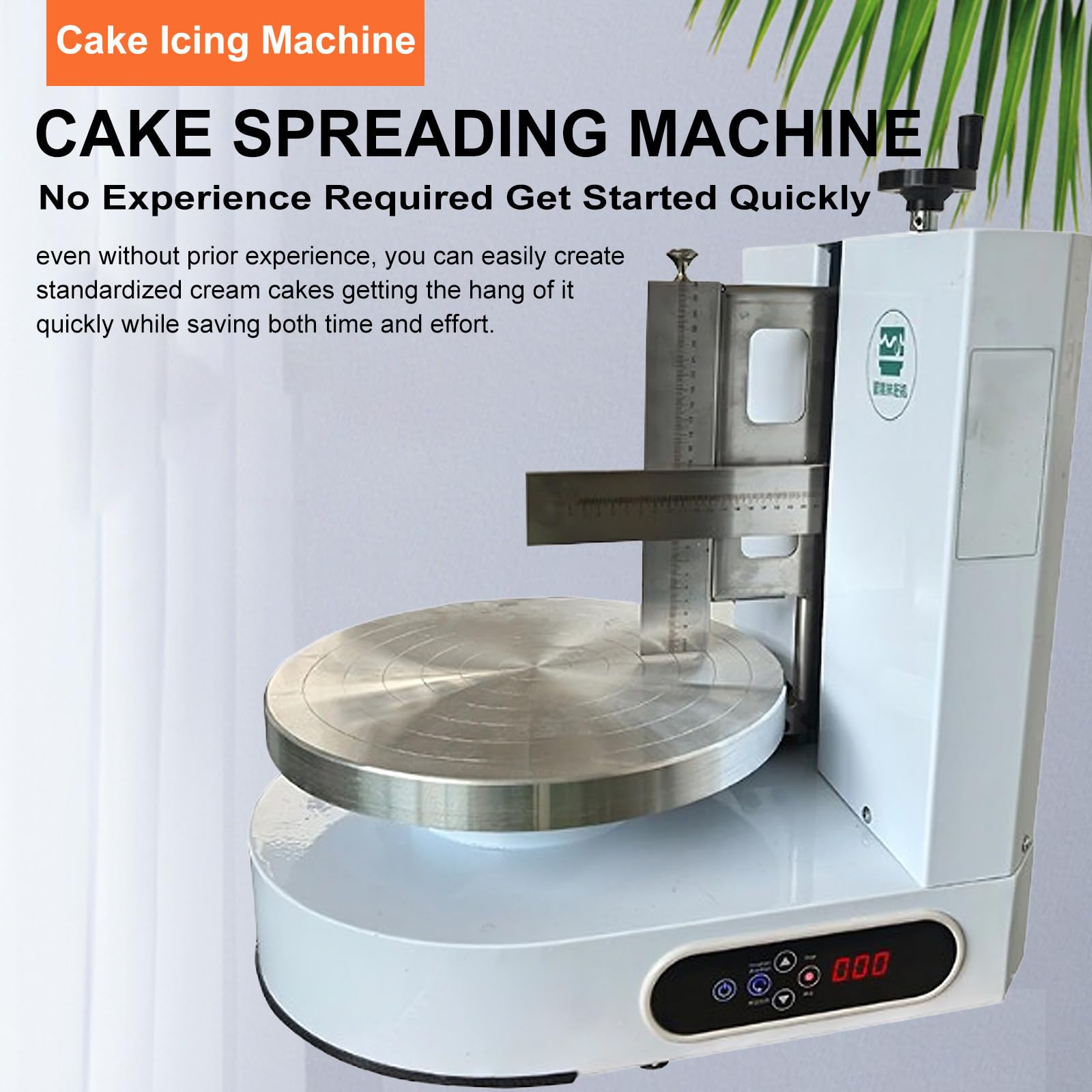 Torta Giradischi Automatico Macchina, Giradischi Automatico per Torte, per Decorare, Livellare E Spalmare La Crema, per Cottura Professionale Pink