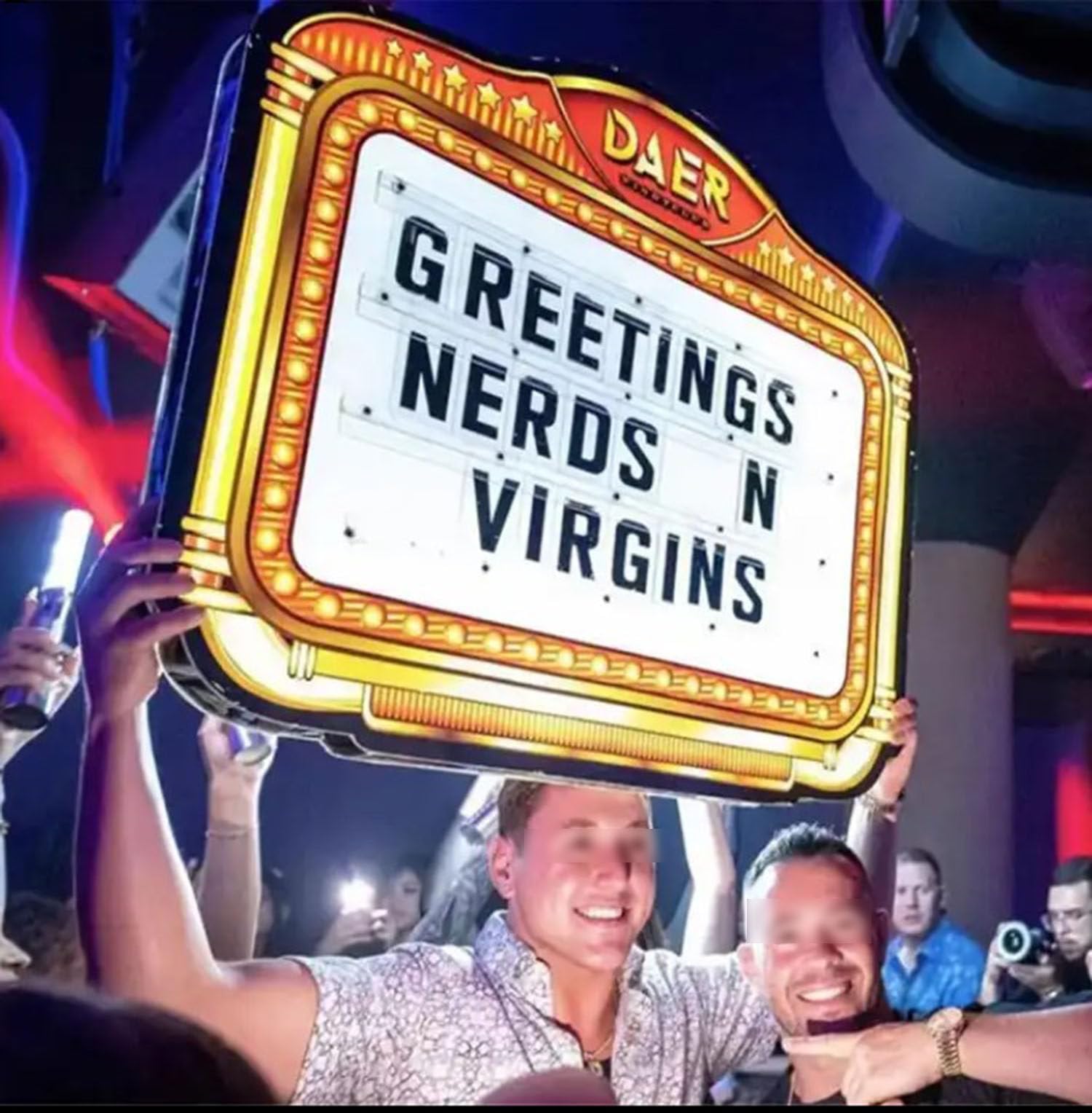 VIP Bottle Service Sign,LED Club Bottle Presenter, Color Letter Billboard,Hand Holding Luminous LED Presenter,with 4 Sets Letters & 2 Set Numbers,A