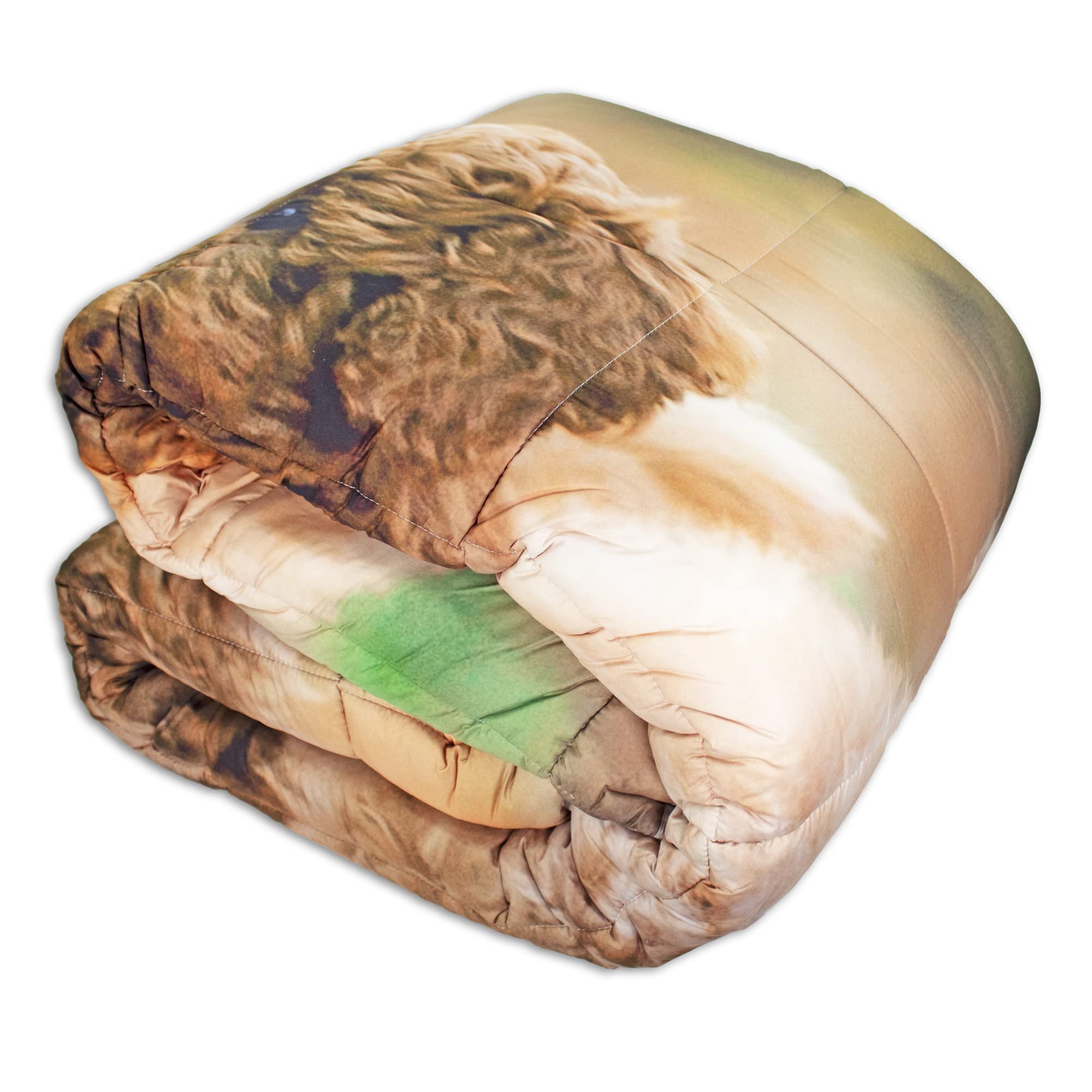 Tata Home Trapunta Invernale Singola 170x260 cm Imbottita 400 gr/mq Piumone Pesante in Stampa Digitale Animali Cani Made in Italy Mod.Barboncini