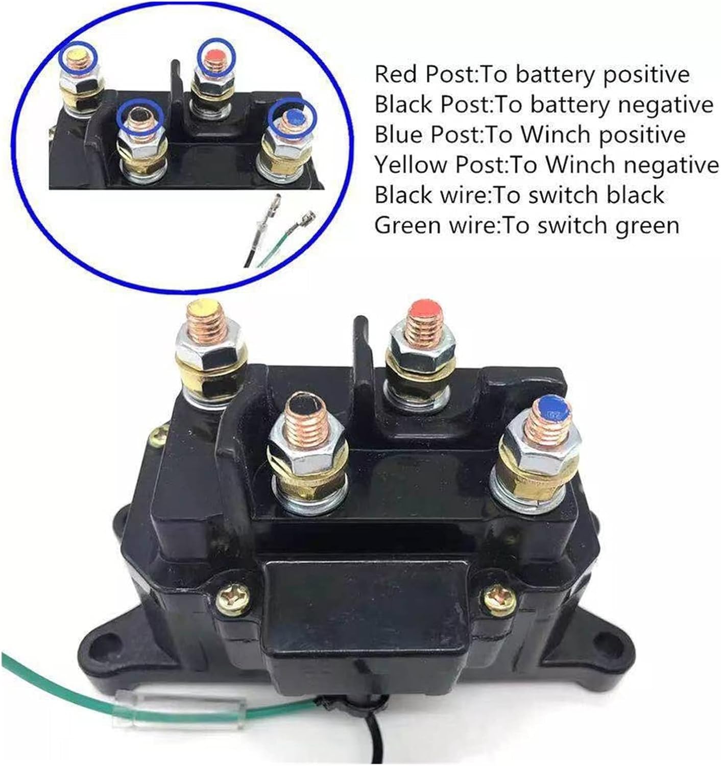 ATV Winch ATV Electric Winch Accessories Thumb Wire and Relay Control System