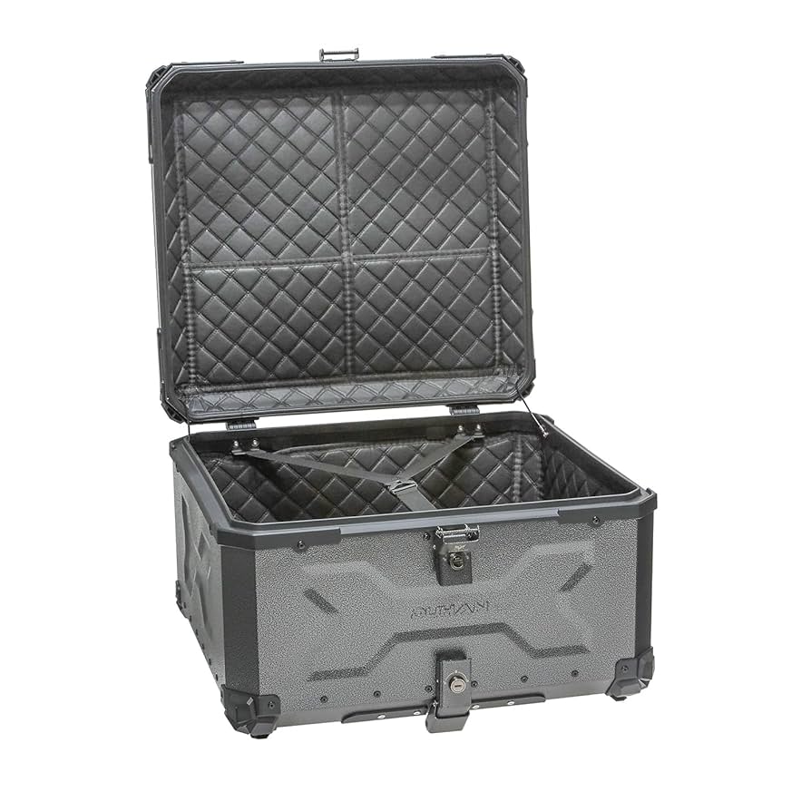 Amazon | バイクリアボックス 100L 鍵付き サンドグレー リア