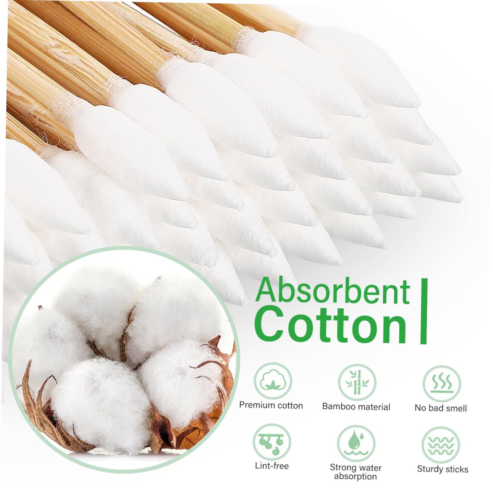 BESTYASH 5 Series Hisopos Para Limpiar Cera De Oídos Eliminación Palos Limpiador Individualmente Torunda Limpieza Aplicadores Baño Hola Clavo Khaki Algodón 500 Piezas X 5