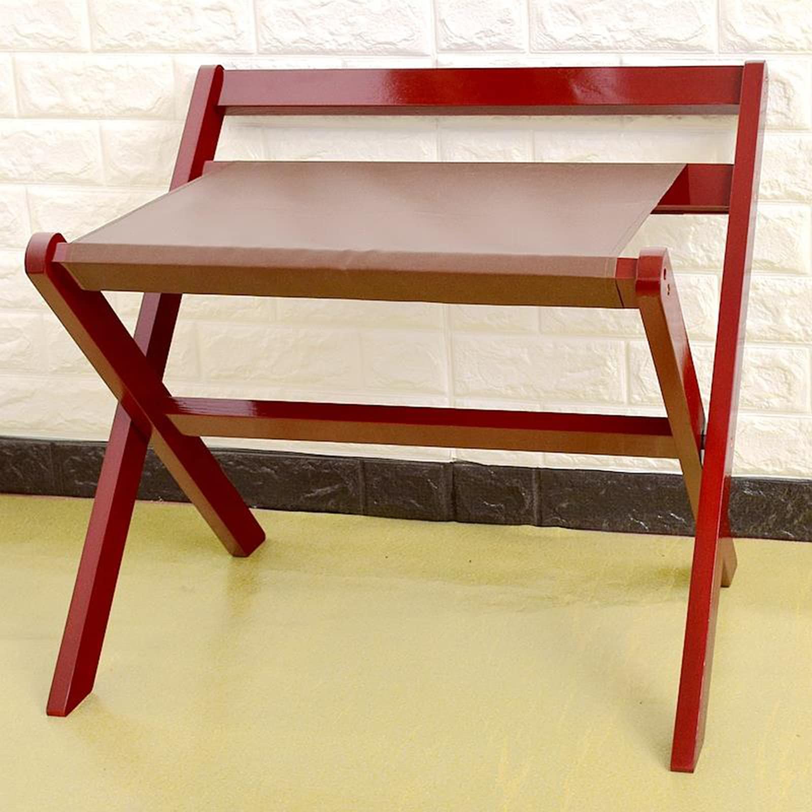 Rangement chambre porte-bagages pliable gain de place pour support valise et habits