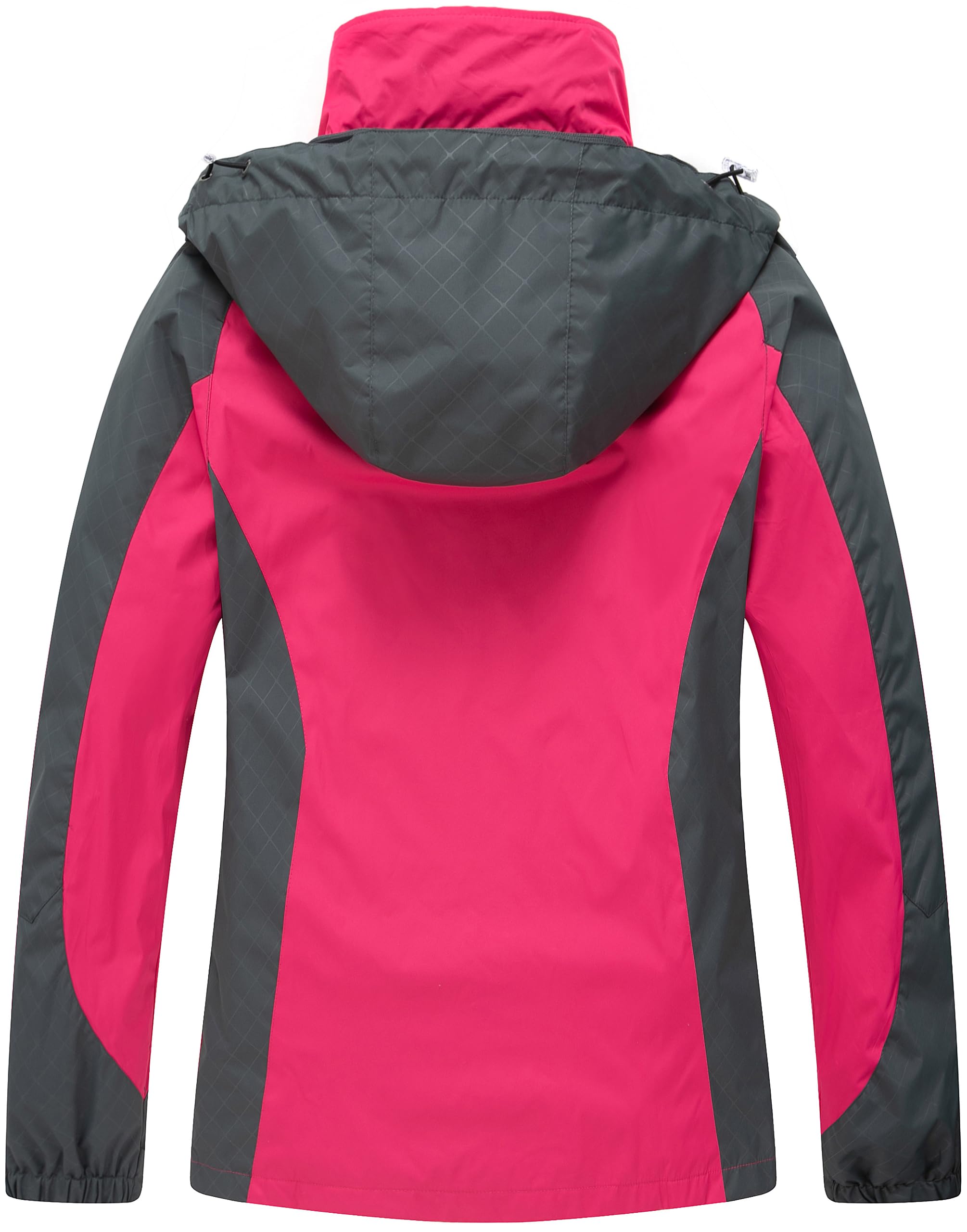 Giacca Antipioggia Donna Giacca a Vento Giacca Impermeabile Donna con Cappuccio Antivento Leggera per Trekking