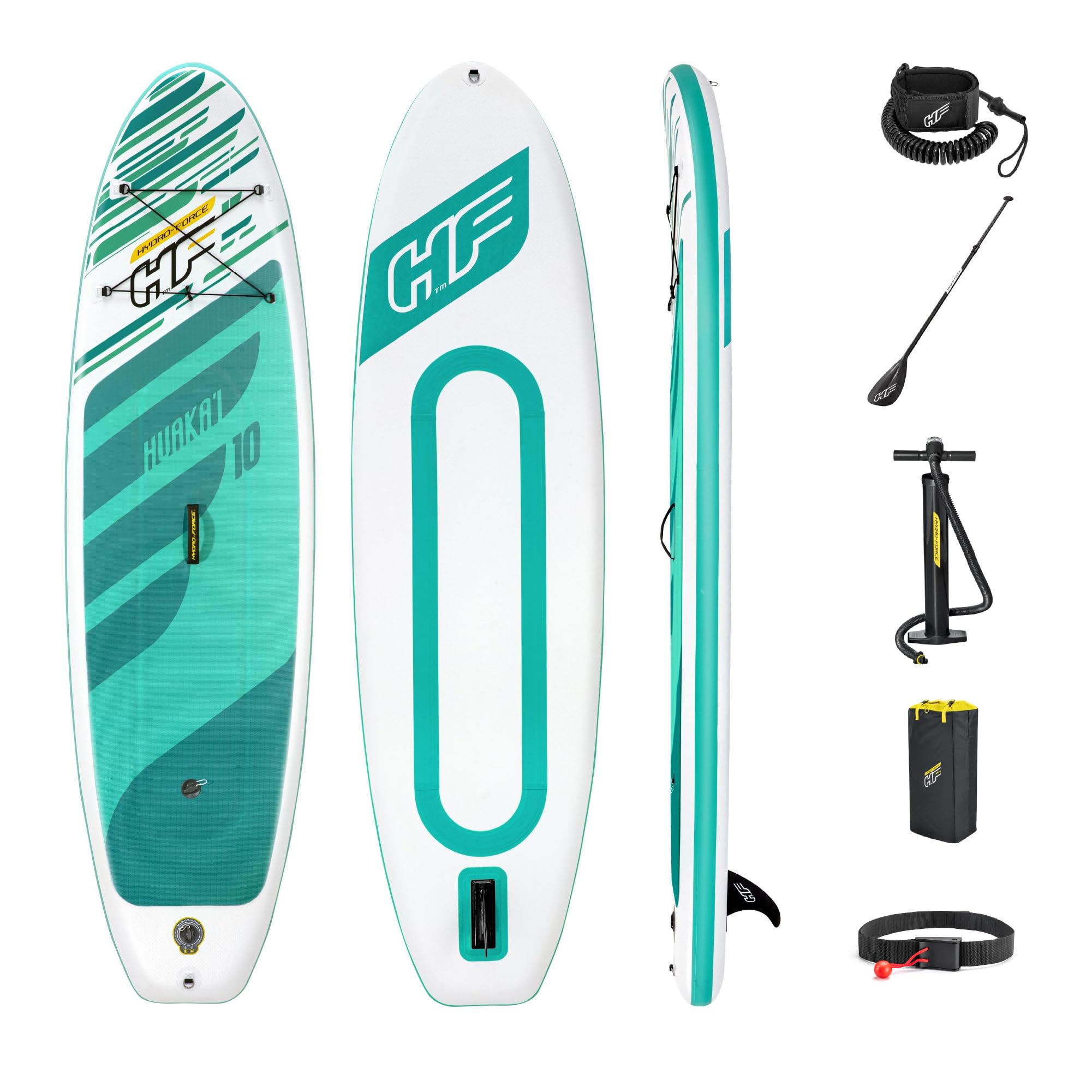 Hydro-Force SUP - Tavola gonfiabile per stand up paddle, set completo, diversi stili, dimensioni, 2,4 m, 3,4 m, 3,5 m