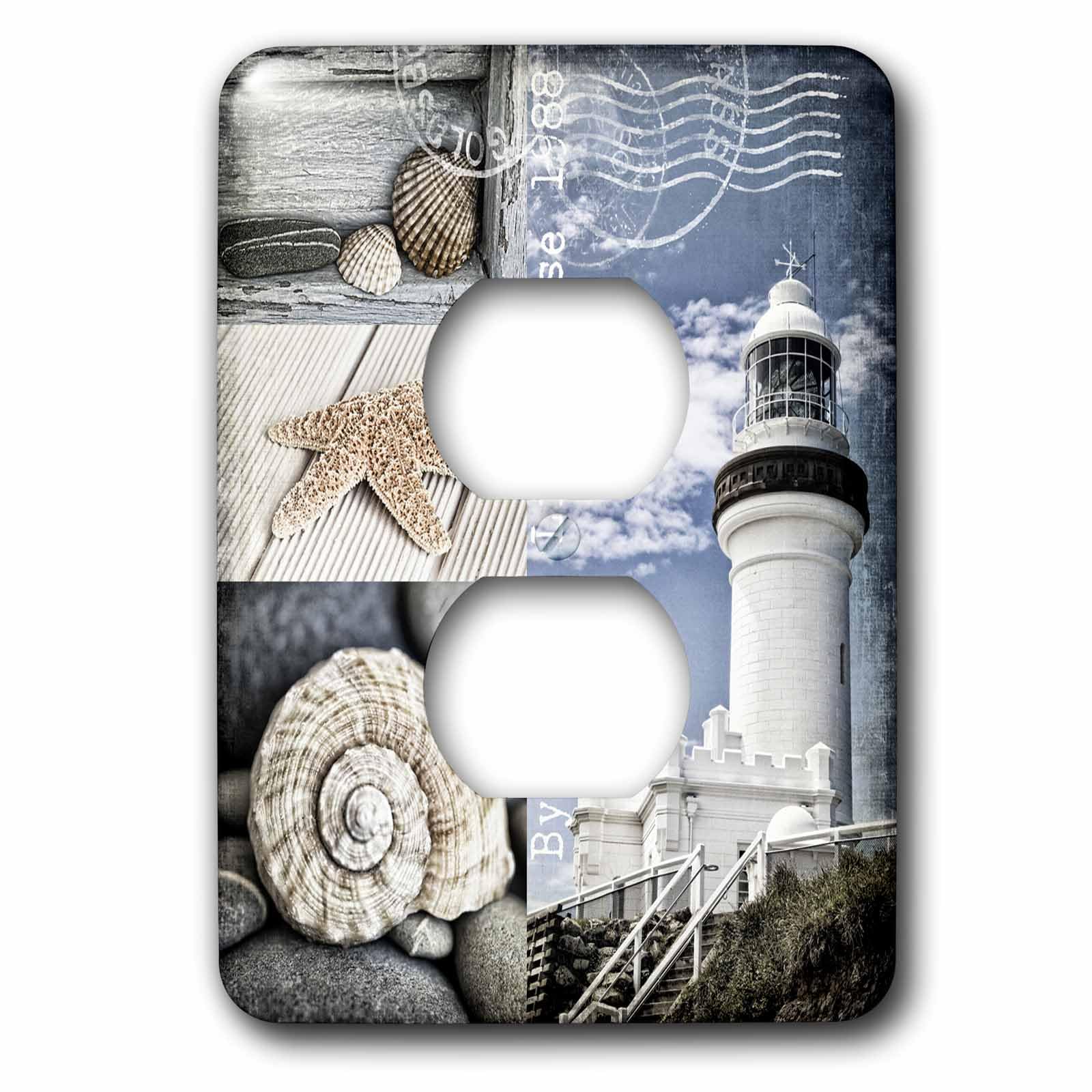 2 prises de courant 3dRose lsp_268259_6 cache plaque de finition