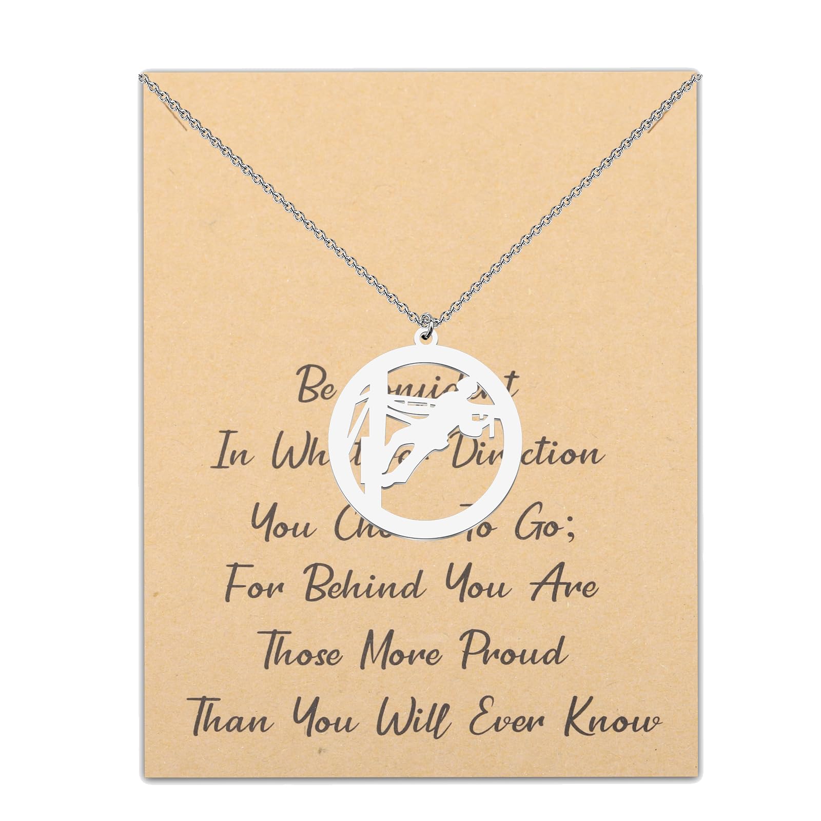 LQRI Lineman Necklace Electrician Gift Be Confident in Whatever Direction You Choose to Go Electrical Engineer Jewelry