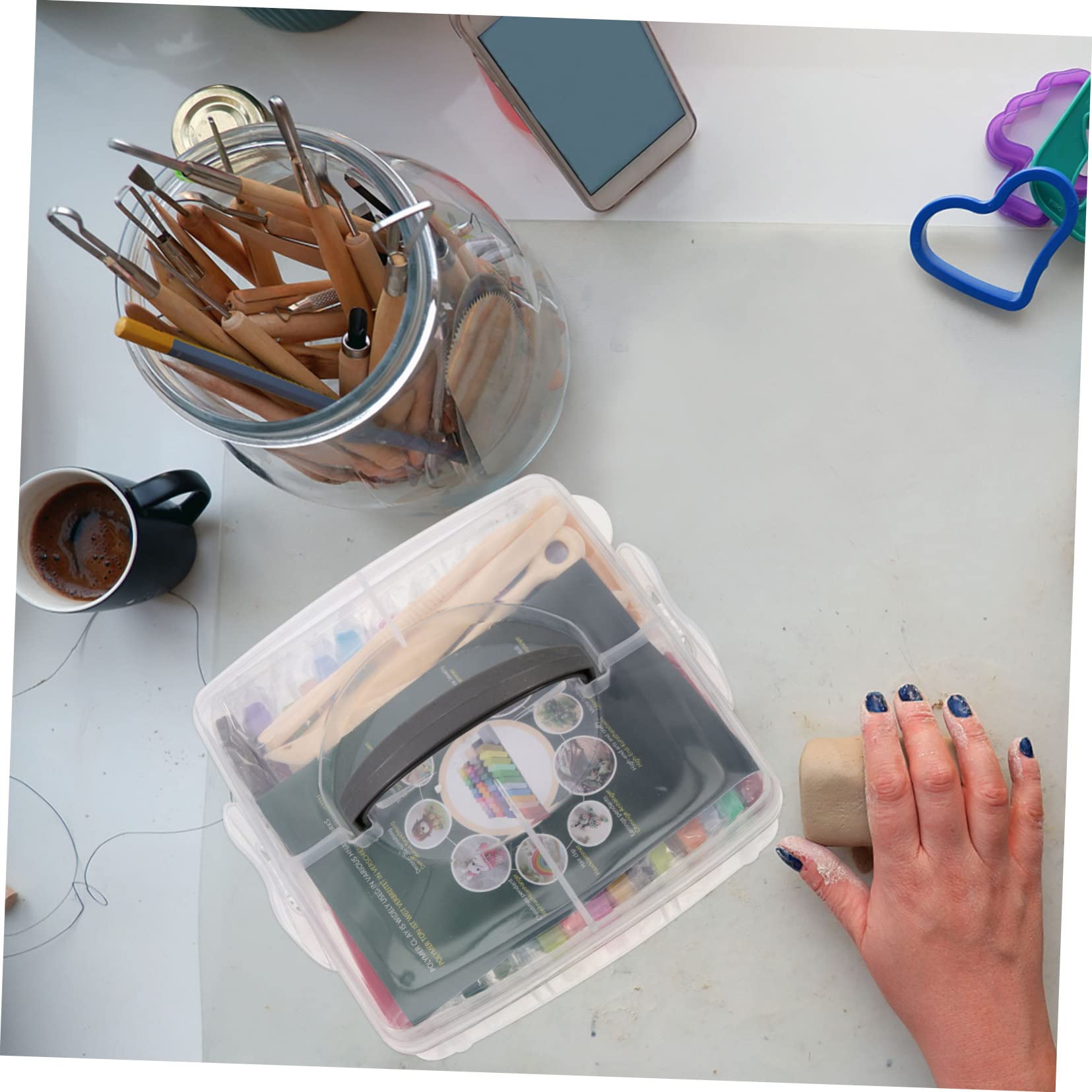 Selbstgemacht Tonmodellierset mit Polymer Clay Werkzeugen, 1 Satz