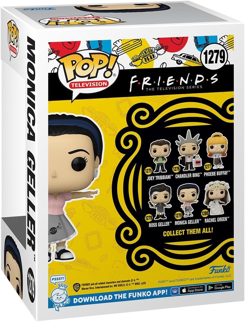 POP TV: Friends - Monica Geller as Waitress Funko Vinyl Figure (Bundled  with Compatible Box Protector Case), Multicolored, 3.75 inches : Amazon.in:  Toys & Games