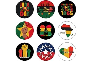 Lucleag Happy Juneteenth Water Bottle Labels