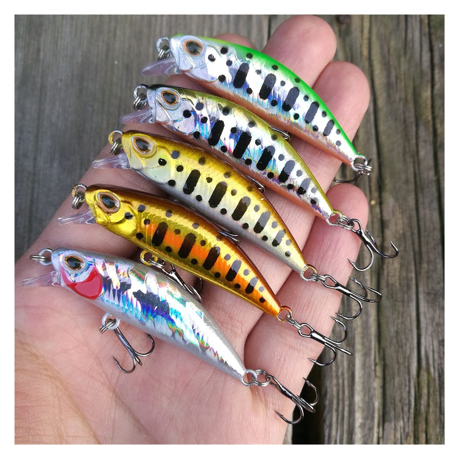 XILILHC 10 Uds Cebo Artificial Que Se Hunde Señuelos De Pesca Wobblers | Aparejos de pesca con cebo de baño de río, cebo de carpa