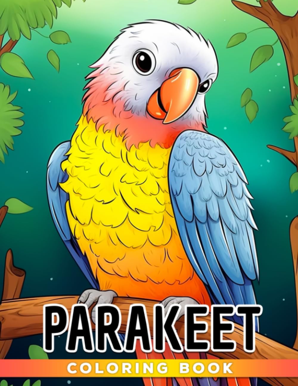Amazon.com: Parakeet Coloring Book: Fabulous Coloring Pages With Unique ...