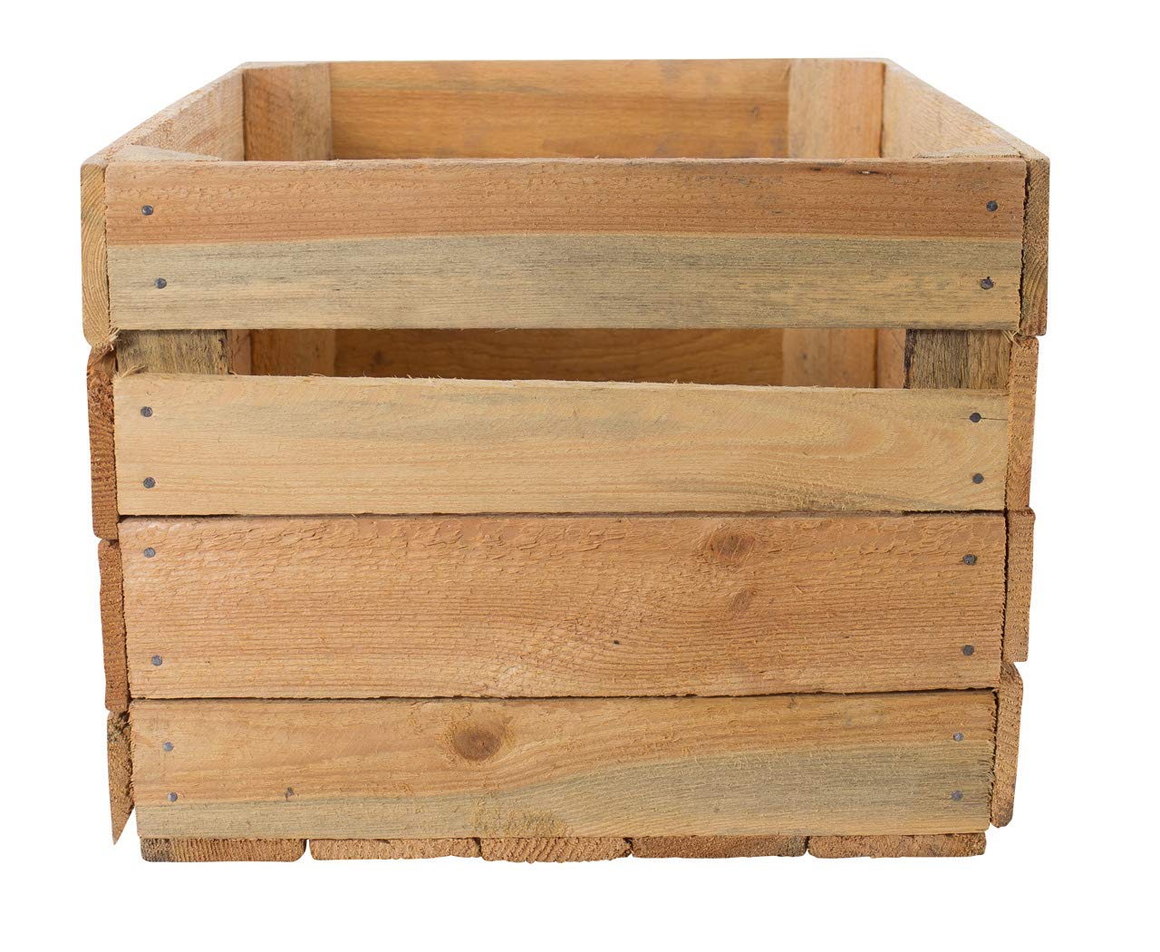5 Gebrauchte Holzkisten im Set Angebot: Originale Vintage Obstkisten zum Möbelbau od. als Dekoration 50x40x30 cm