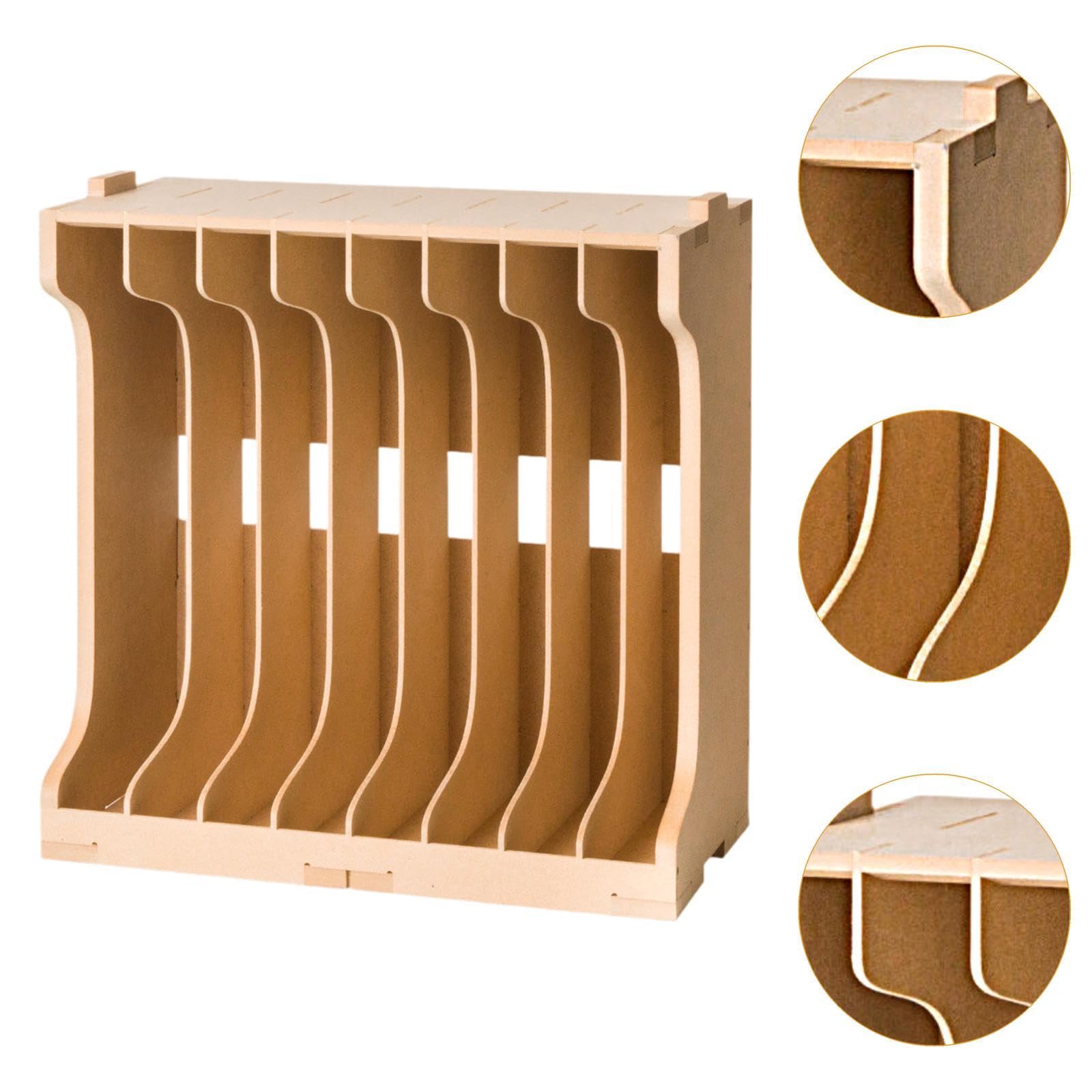 Modellbausatz Werkzeugaufbewahrungsregal Teilehalter Bastelständer MDF Holzregal für Zubehör Und Spritzlinge für Kreativen Modellbau Hobbyraum, 30x15x40cm