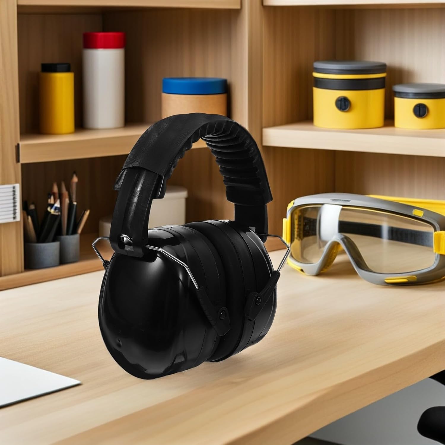 3pcs Noise Cancelling Ear Muffs with Snr 36db Hearing Protection, Soundproof Earmuffs for Noisy Environments, Safety Ear Muffs for Office Work and Industrial Use