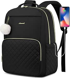 Laptop Backpack for Women, 15.6 Inch Water-Resistant School and Travel Daypack