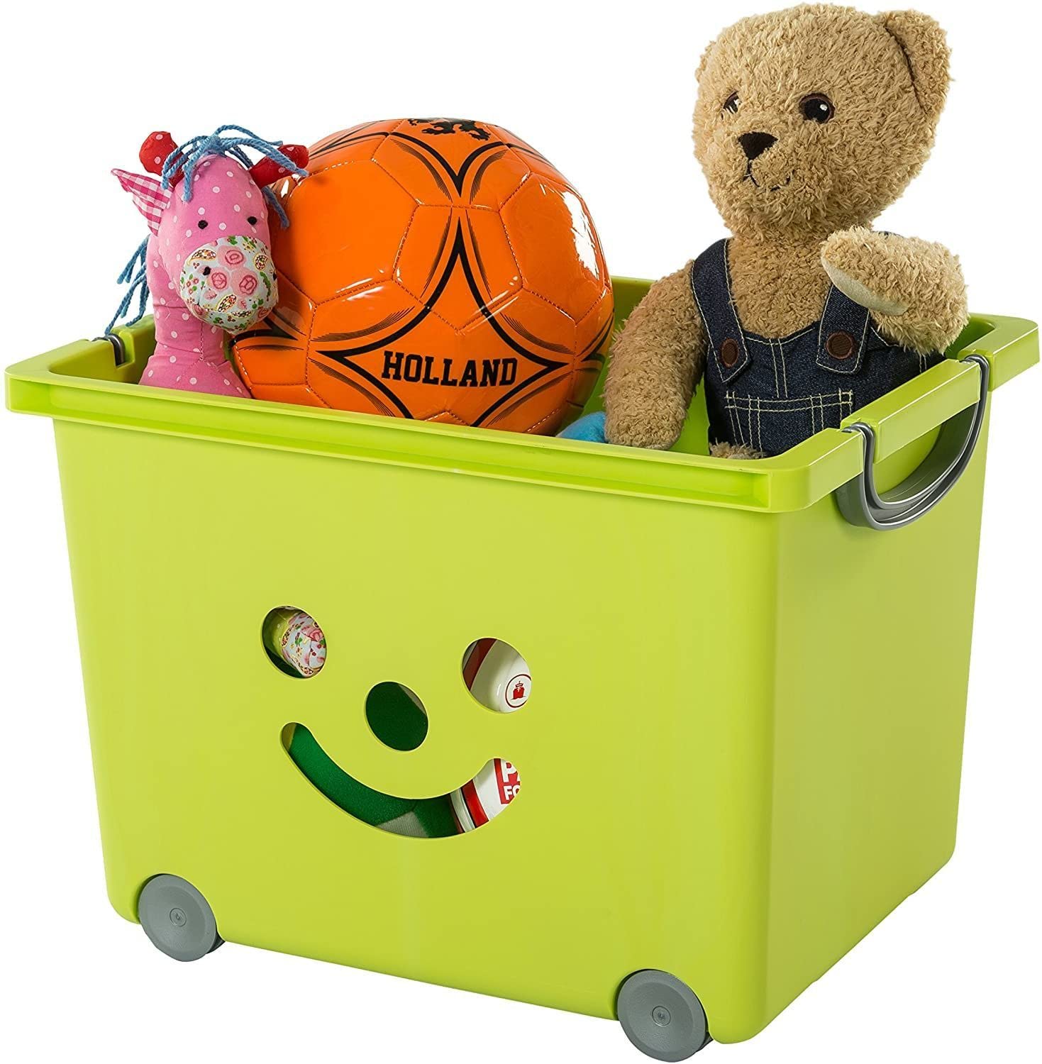 Iris Ohyama, Box, Bins, Children's Toy Organizer, Set of 2, 34 L