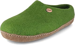 Footprint Barfuß-Hausschuhe unisex Filz-Pantoffeln mit Ledersohle, nachhaltig aus 100% Wolle