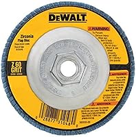 Vista 4 de DEWALT Disco de aletas, Circonia, 4-1/2 pulgadas x 7/8 pulgadas, grano 80 (DW8309)