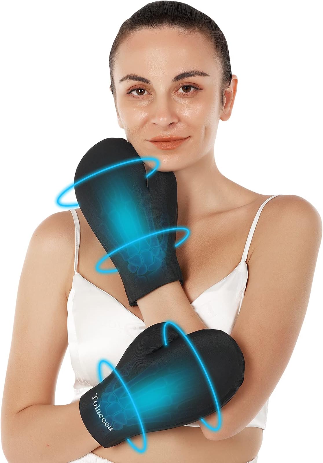 Hot and Cold Hand Therapy Gloves, 2 Pack - Hand Ice Pack, Ice and Heat Therapy Pain Relieving Mittens | Microwavable and Freezable, Arthritis, Finger and Hand Injuries, and Carpal Tunnel