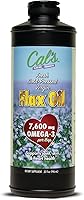 Vista 9 de Cal's Aceite de lino, linaza prensada en frío, alto en ácidos grasos omega-3, aceite de linaza sin refinar, suplemento líquido de aceite esencial