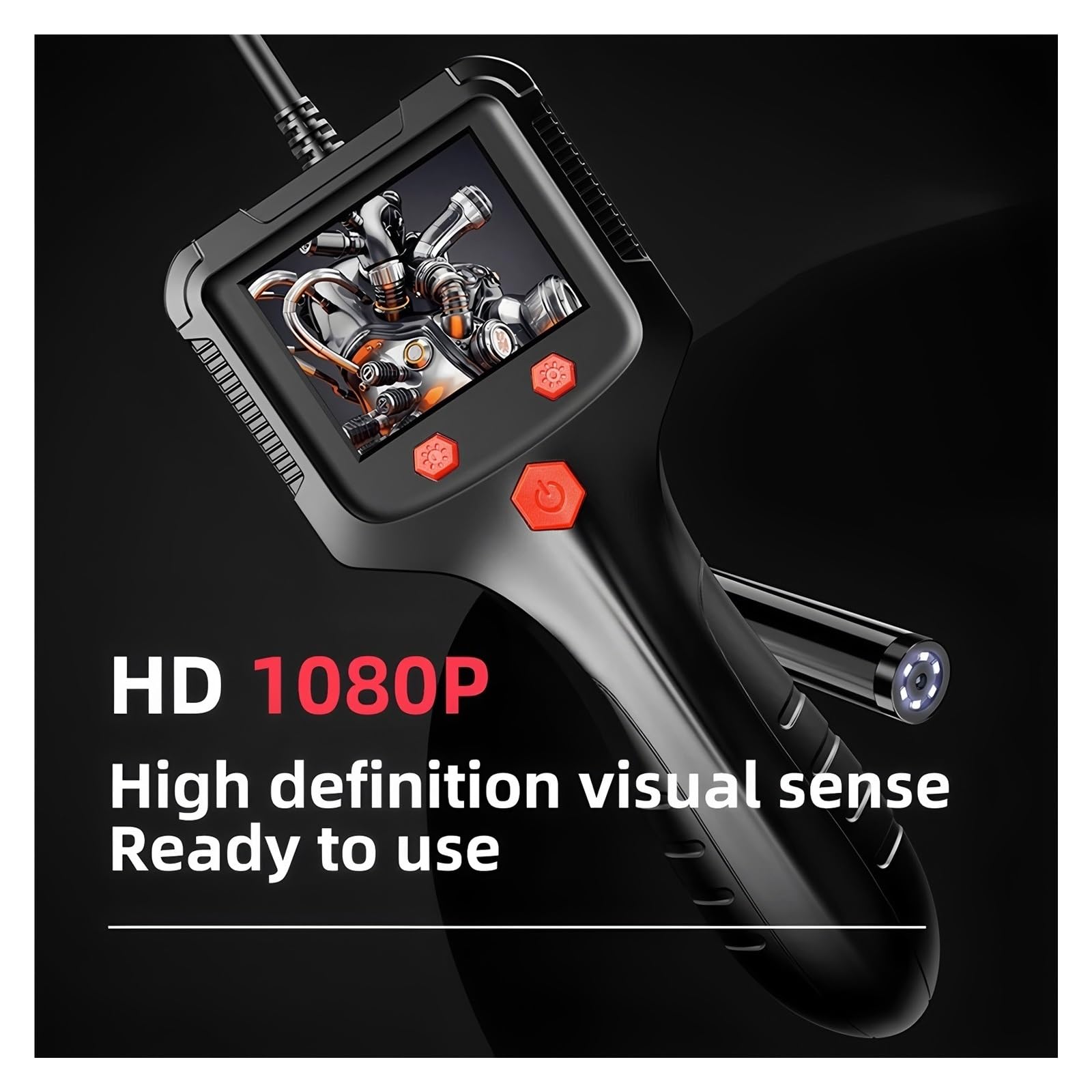 Endoscopes, Caméra endoscopique Industrielle étanche HD1080P, Objectif de 8mm, caméra d'inspection des égouts(15m)