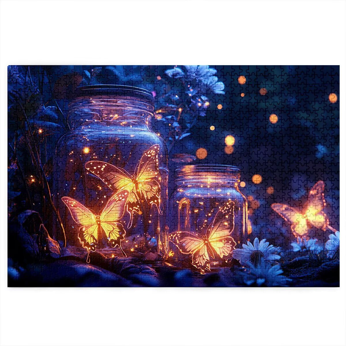Puzzle 2000 elementów, motyle, marzenia, 2000 elementów, drewniane puzzle dla dorosłych, trudna łamigłówka, gra logiczna dla całej rodziny, drewniane puzzle do dekoracji salonu, na prezent, Q-68