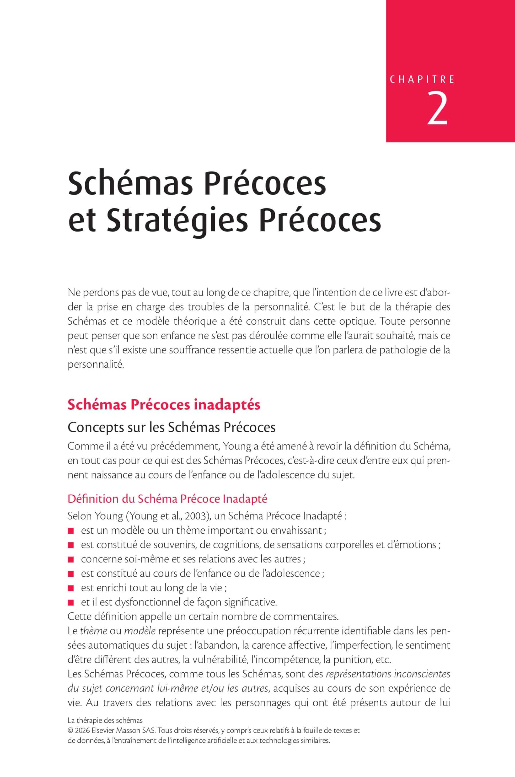 La thérapie des schémas: Principes et outils pratiques