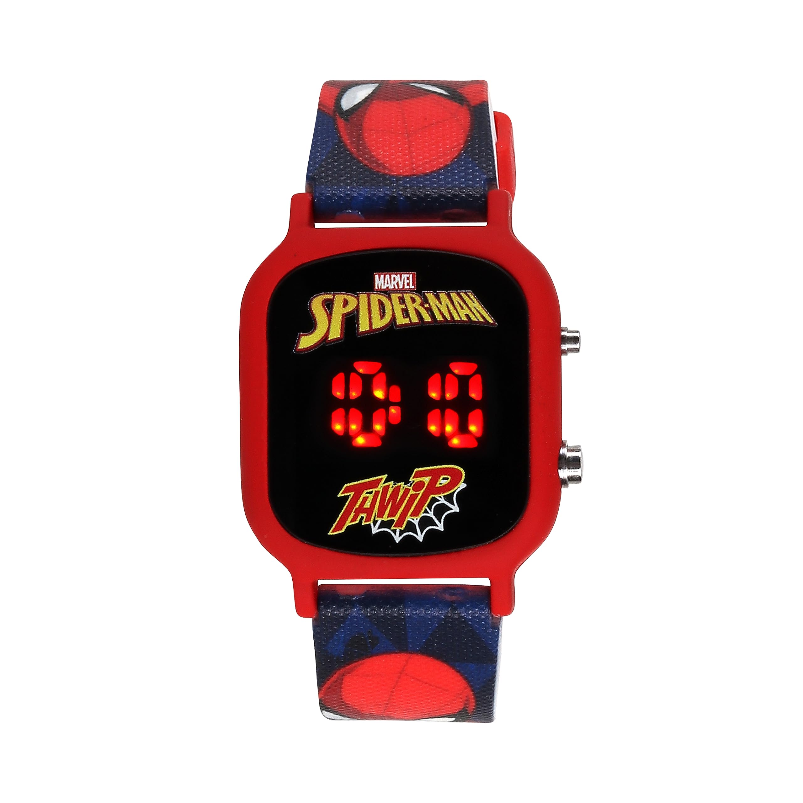 Marvel Silicone Spider Man Digital Square Shape Wrist Watch Kids Multicolor Birthday Gift For Boy Girl Age 3 To 12 Years (B0CFFNDLGH) Amazon Price History, Amazon Price Tracker