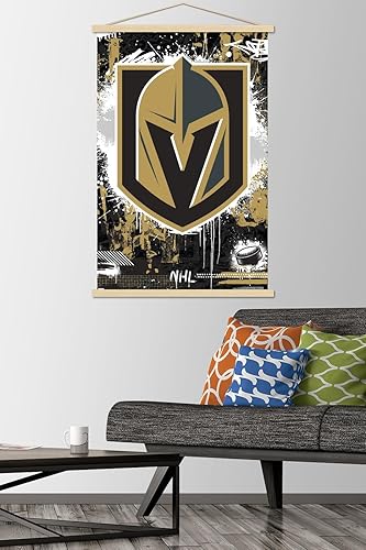 Miniatura 2 de Trends International NHL Vegas Golden Knights - Póster de pared con logotipo Maximalist 23, 22.37 x 34.00 pulgadas, paquete de impresión premium y