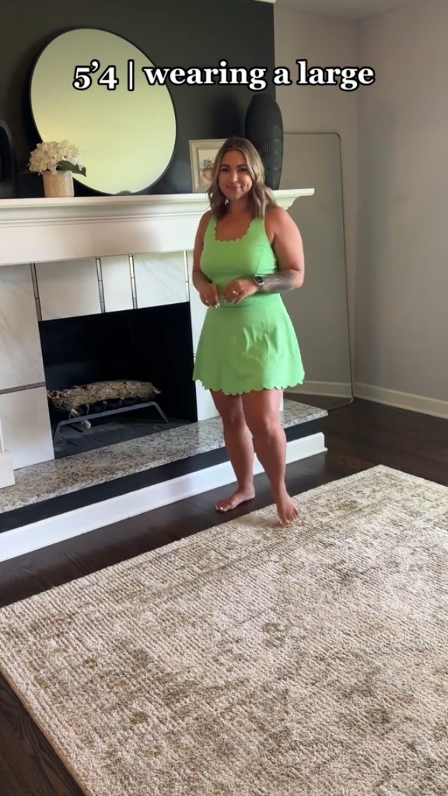 Watch Lime green scalloped athletic dress! on Amazon Live Watch Lime green scalloped athletic dress! on Amazon Live