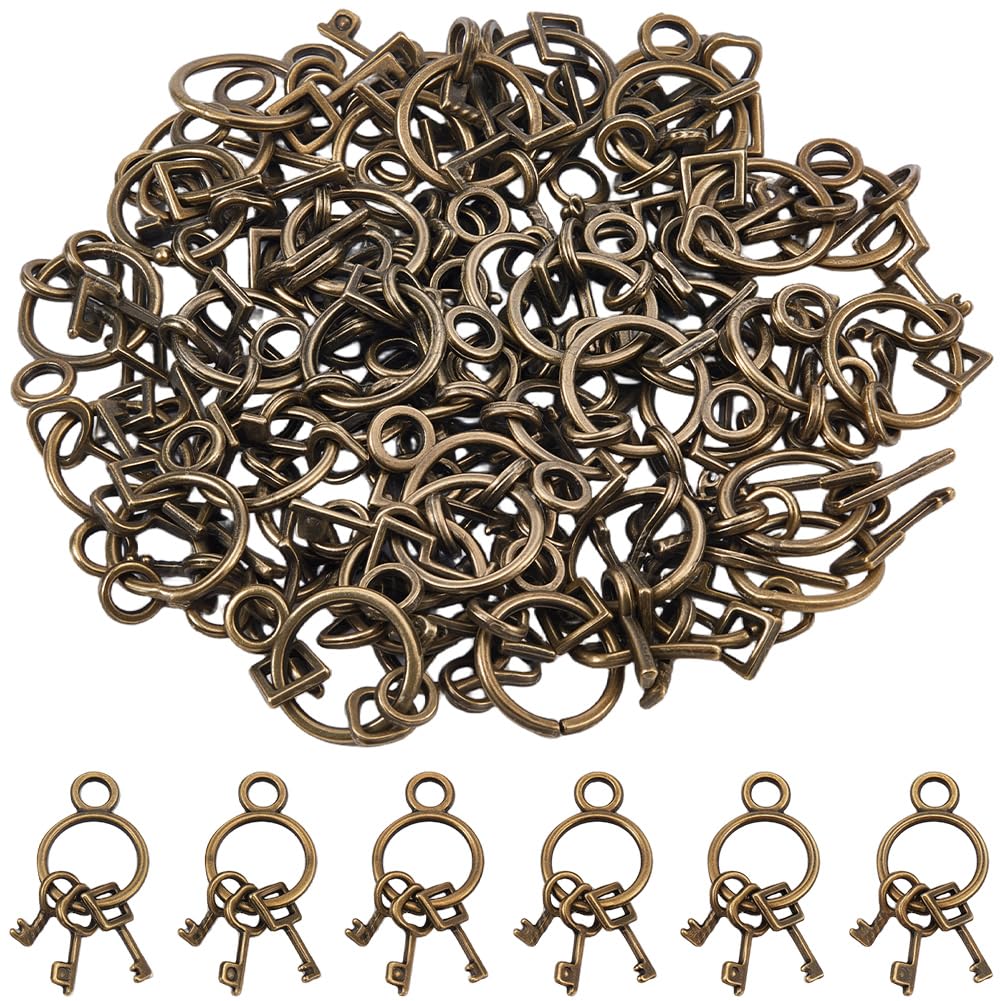 Breloques clés miniatures avec fermoir pour monter facilement vos bijoux