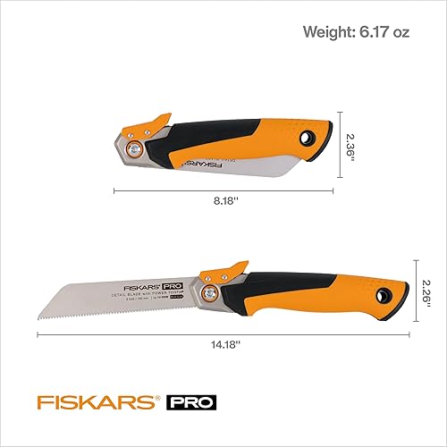 Miniatura 3 de Fiskars PowerTooth Sierra de Tracción Plegable para Detalles (6 pulgadas)