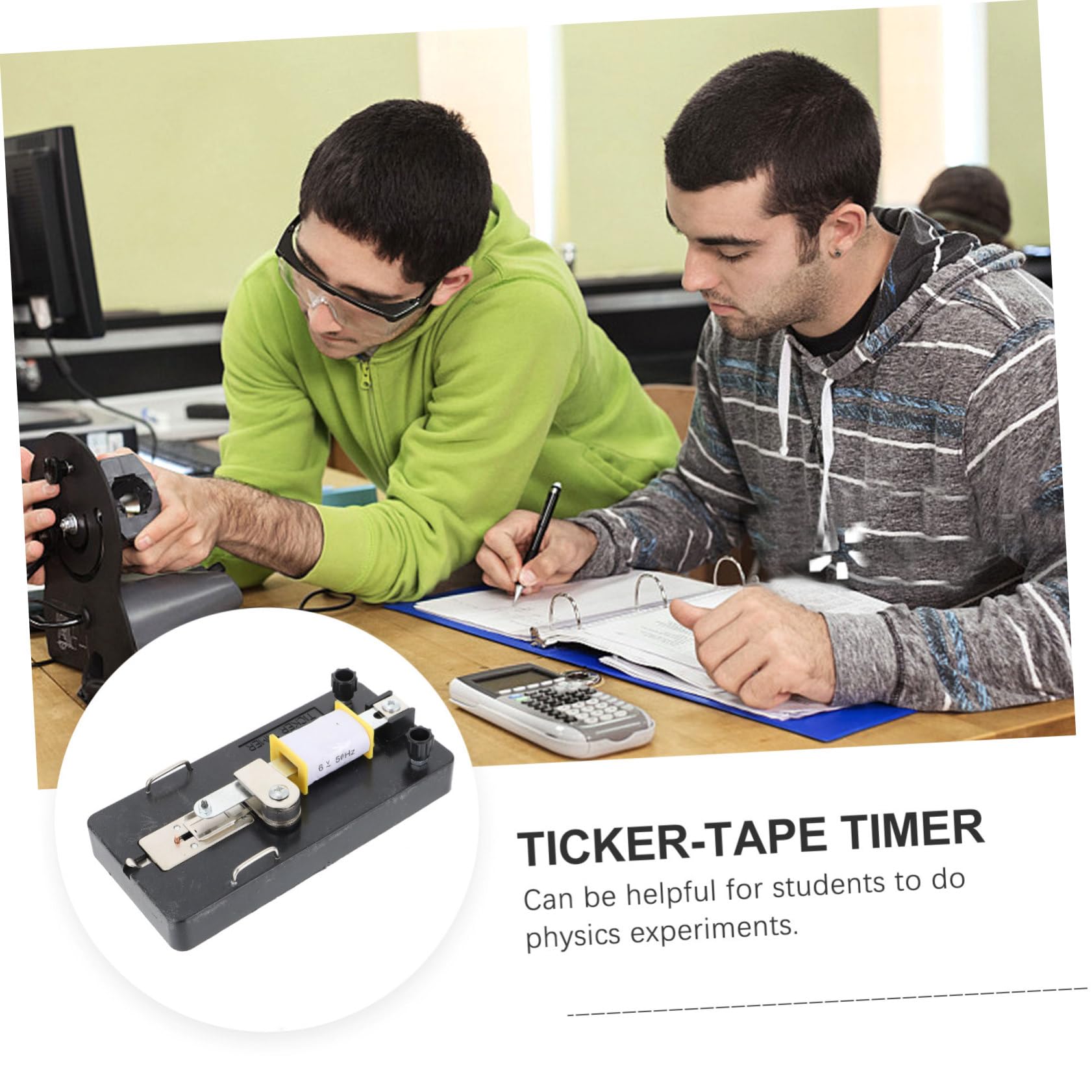 10 Set Timer a Punti Sperimentare Il Timer Della Velocità Dell'esperimento Forniture Di Laboratorio Di Fisica Fisico Giocattoli Squiz Kit Elettromagneti Metallo Black