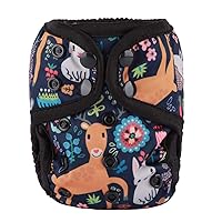 Vista 24 de Pañal para bebé recién nacido 8lbs-10lbs (floral)