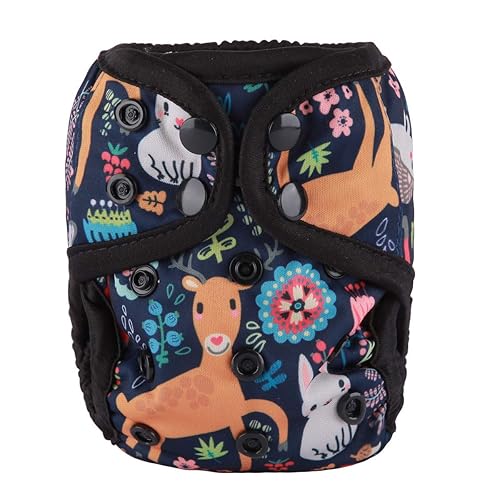 Miniatura 26 de Pañal para bebé recién nacido de 8 a 10 libras para niñas (flamenco y cactus)