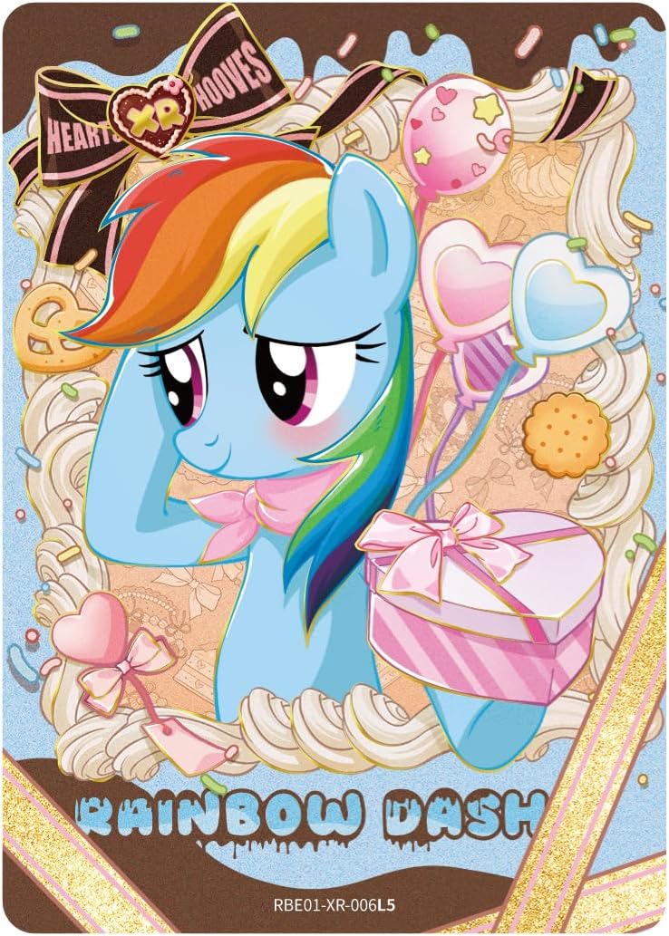 KAYOU My Little Pony Friendship Eternal Cards, Rainbow Edition English Series 1, Display Box, 20 Packs, 146 Cards, 10 Rarity Levels
