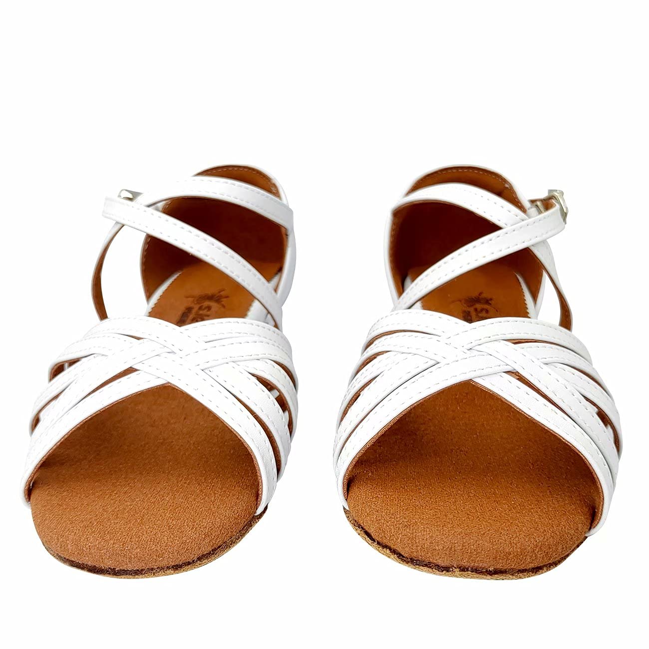 Scarpe da Ballo Latino,3,5 cm Tacco Basso Pratica Principiante Salsa Ballo Liscio Scarpe Latino