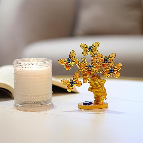 Miniatura 9 de YU FENG Elefante dorado y elefante Dios mal de ojo árbol