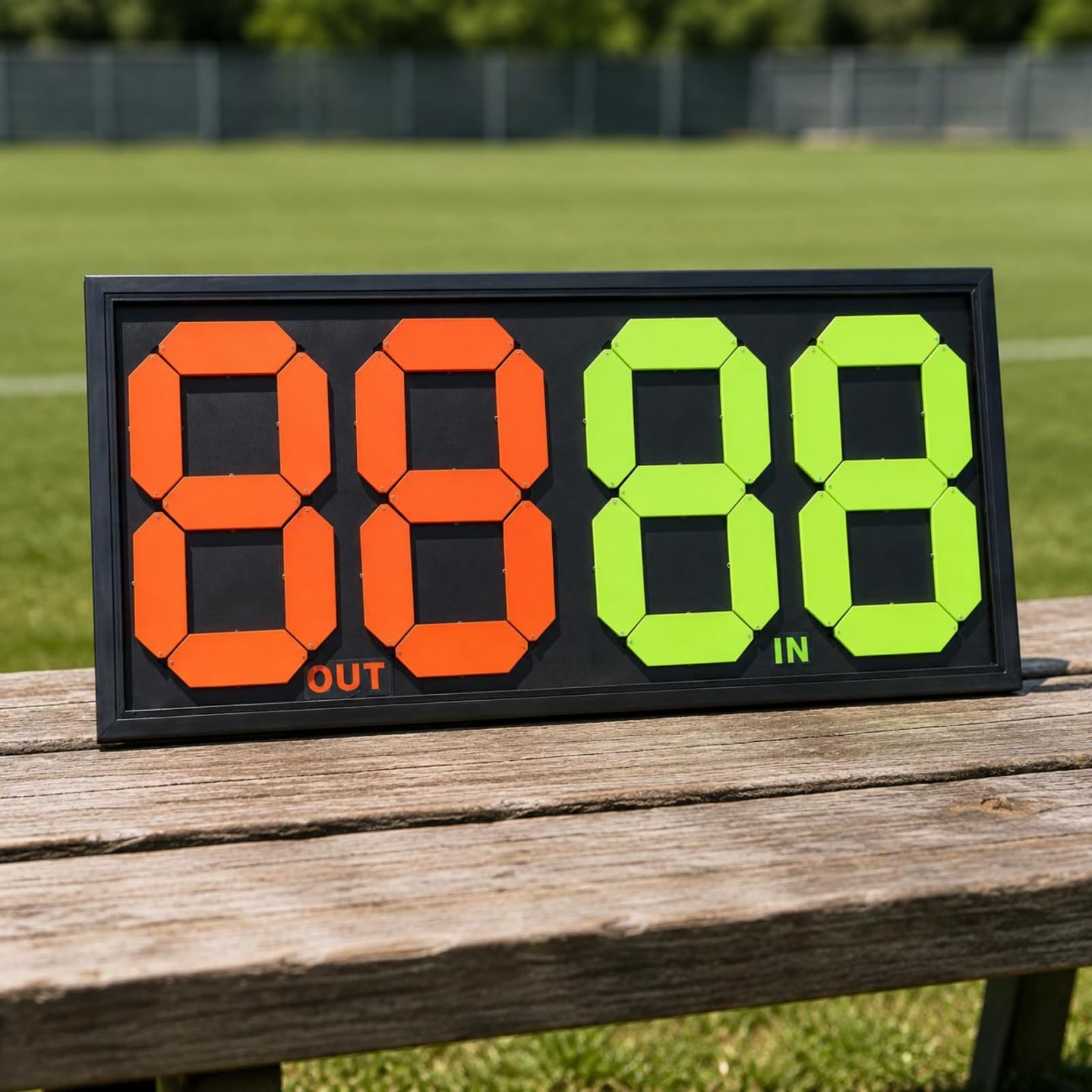Qianly Tabellone Sostituzioni Calcio Materiale PP Tabellone Sostituzione Calcio Portatile Attrezzatura Sportiva per Ufficiali Sportivi, Piccolo