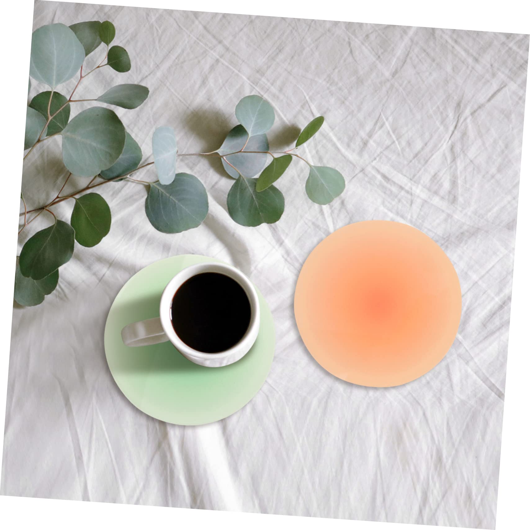 OUNONA 3 Series Posavasos De Acrílico Gradiente Bebidas Coasters Decorativos Antideslizantes Cocina Oficina 4 Piezas X 3