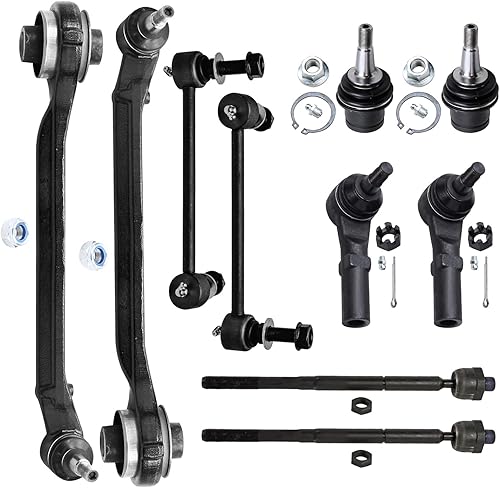 Miniatura 60 de Detroit Axle - Kit de suspensión frontal de 10 piezas para Chevy Trailblazer EXT GMC Envoy XL XUV Buick Rainier Isuzu Ascender Olds Bravada, brazos