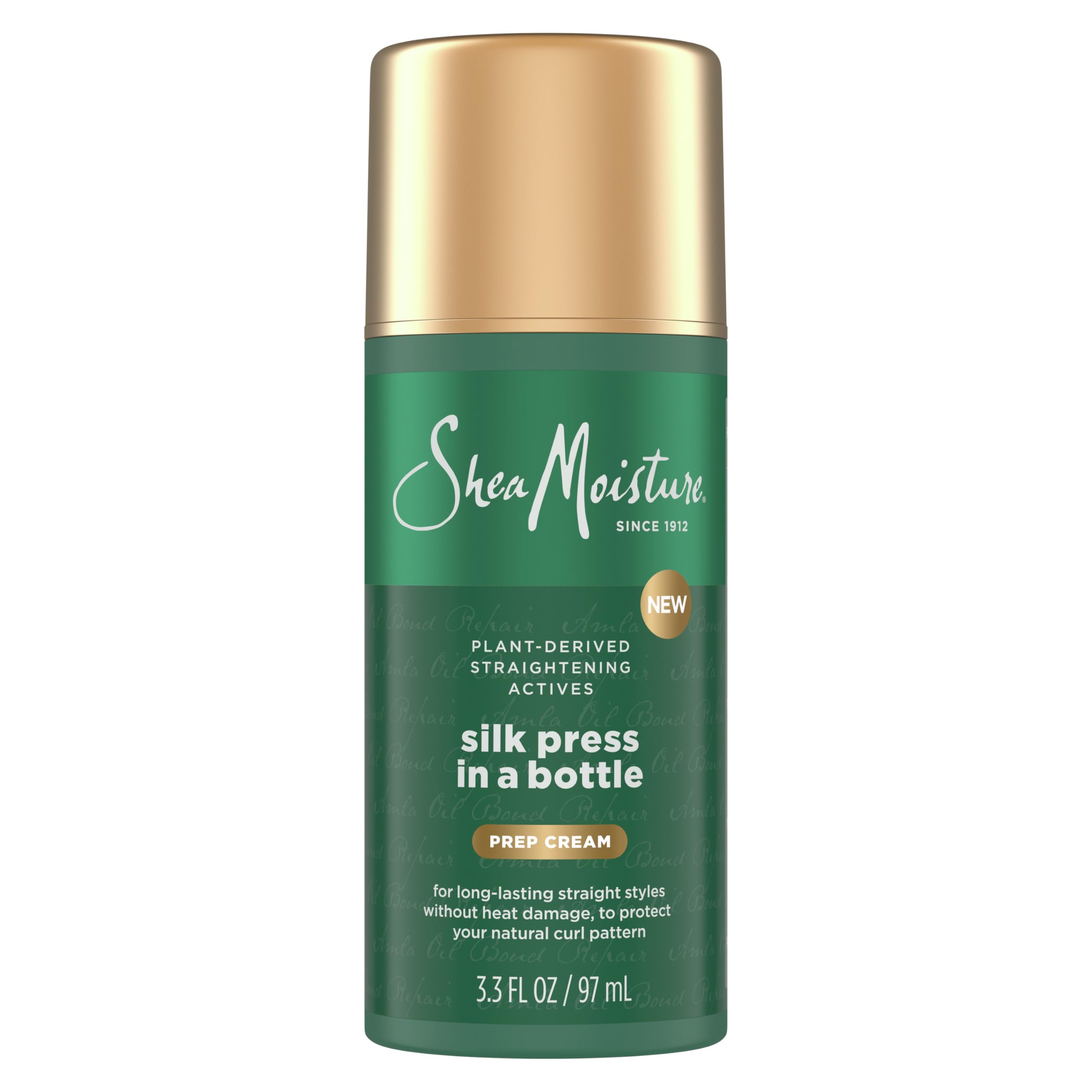 SheaMoisture Silk Press Prep Cream with Plant-Derived Straightening Actives, Alma Oil & Hydroplex Technology Provides Heat Protection While Helping to