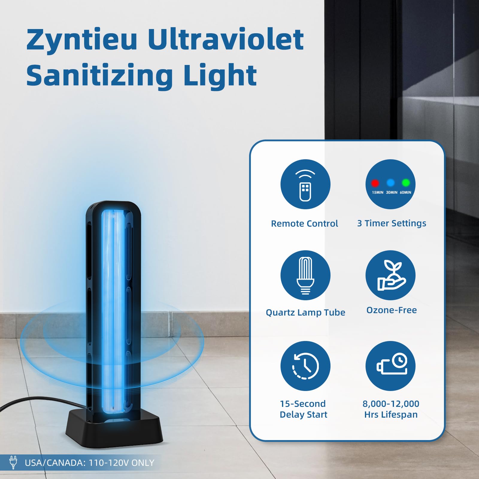 Urządzenie do dezynfekcji domu, środek do usuwania roztoczy, światło UV do pleśni, środek dezynfekujący światłem UV