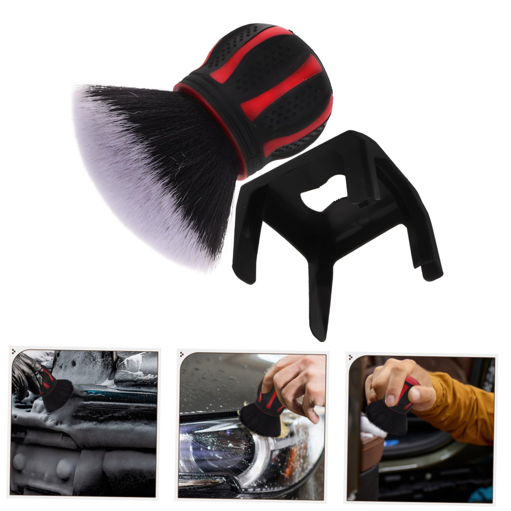 Mikinona 2stücke Vent Brush Multifunktionale Auto-Innenraum-reinigungsbürste Für Lüftungsschlitze Und Details Mit Stabilem Stand Und Weichen Borsten Für Fahrzeugpflege