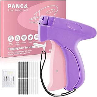 PANCA Fine Stitch Gun for Clothes Quick Fix | Handheld Stitch Tagging Gun with Needles & Fasteners | Mini Sewing Gun Kit f...