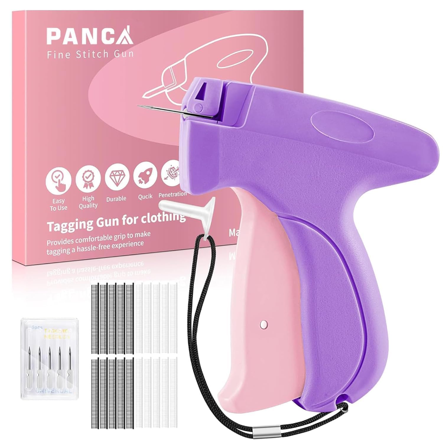 PANCA Quick Clothing Fixer Mini Stitch Gun | Handheld Sewing & Tagging Gun for Clothes, Saree Pleats, Dupatta Tucking | Portable Stitching Tool with 5 Needles & 1000 Fasteners-image-10