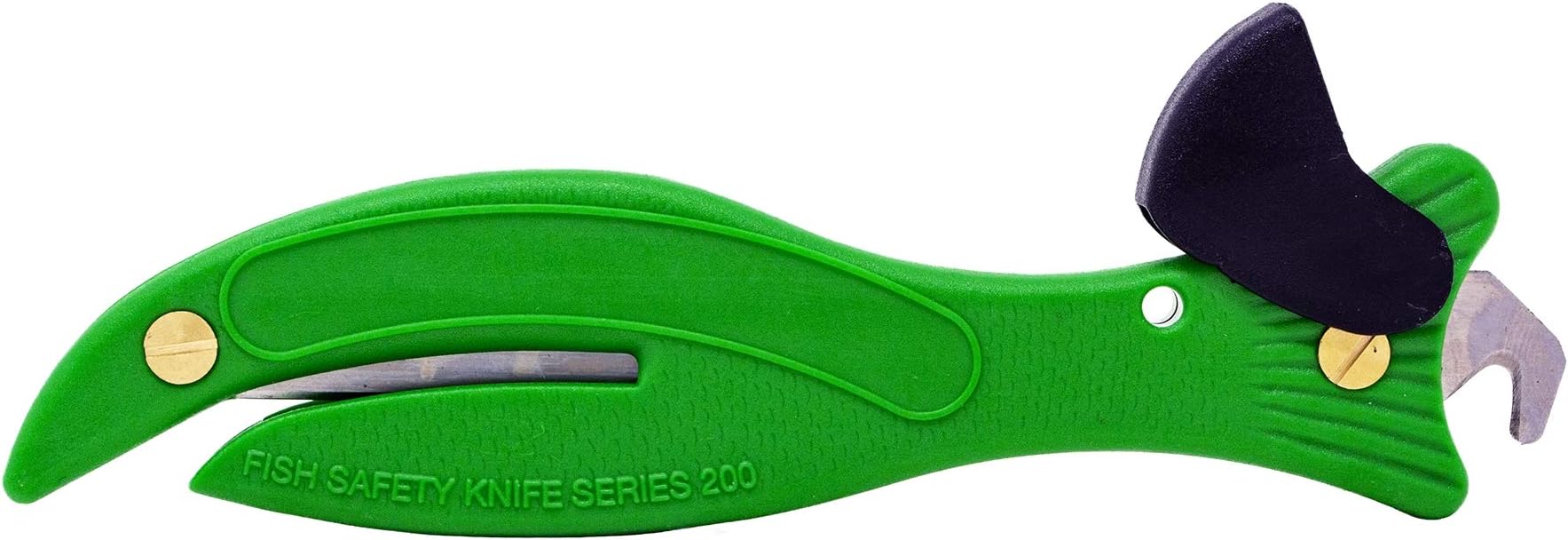 Fish 200 Original Enclosed Blade Safety Box Cutter (1, Green)