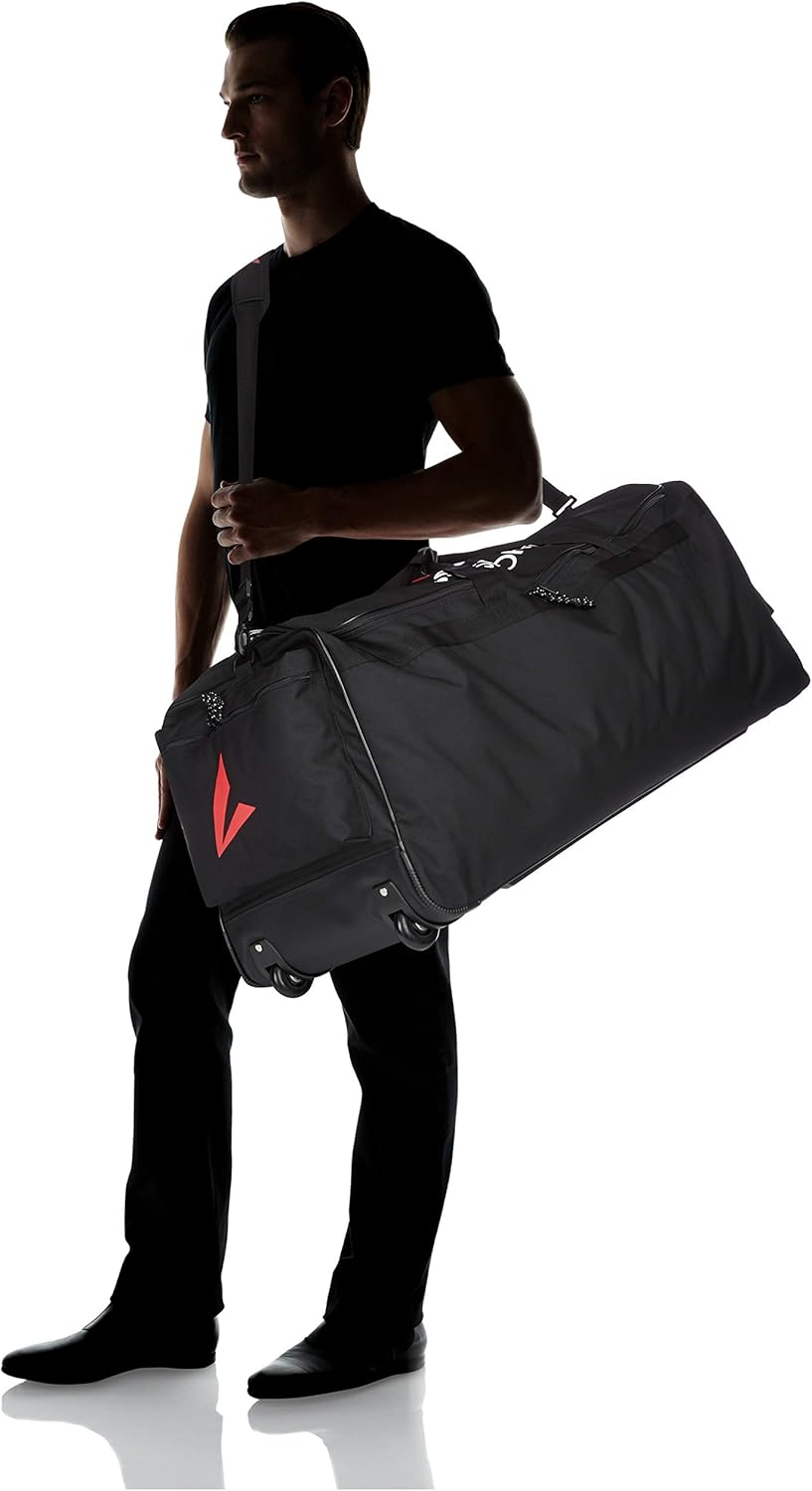 BSN Sports Wheeled Deluxe EQ Bag-BK : Sports & Outdoors